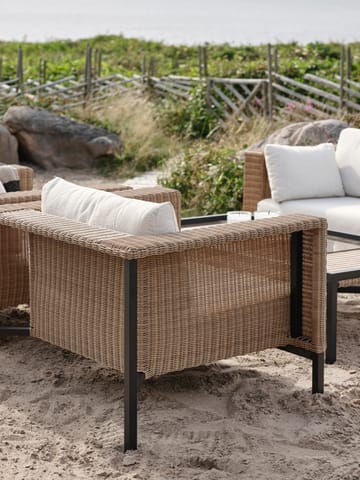 Shell Loungesessel - Teddy rice-schwarz - Brafab