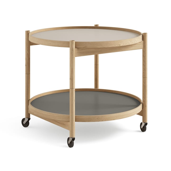 Bølling Tray Table model 60 Servierwagen - Stone, Eichengestell geölt - Brdr. Krüger