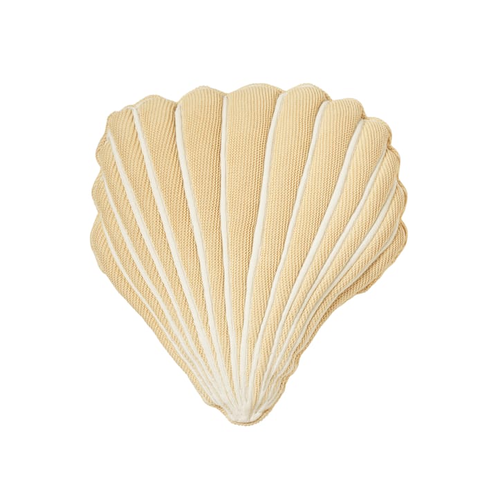 Kissen Seashell Baumwolle - Gelb - Broste Copenhagen