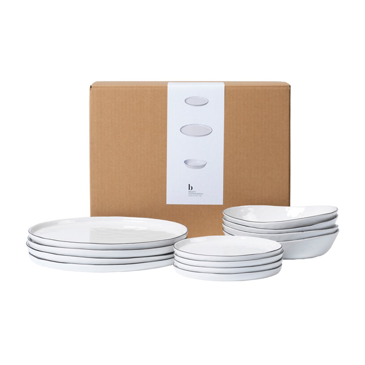 Broste Copenhagen Nordic Salt Geschirr-Set 12 Teile