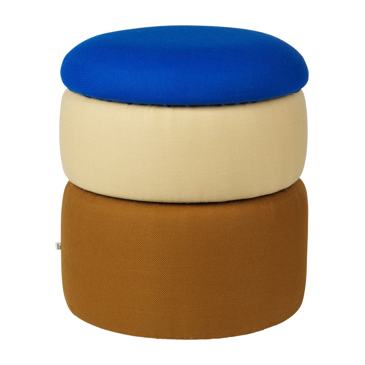 Broste Copenhagen Pond Pouf 42cm Blue-sand-ochre