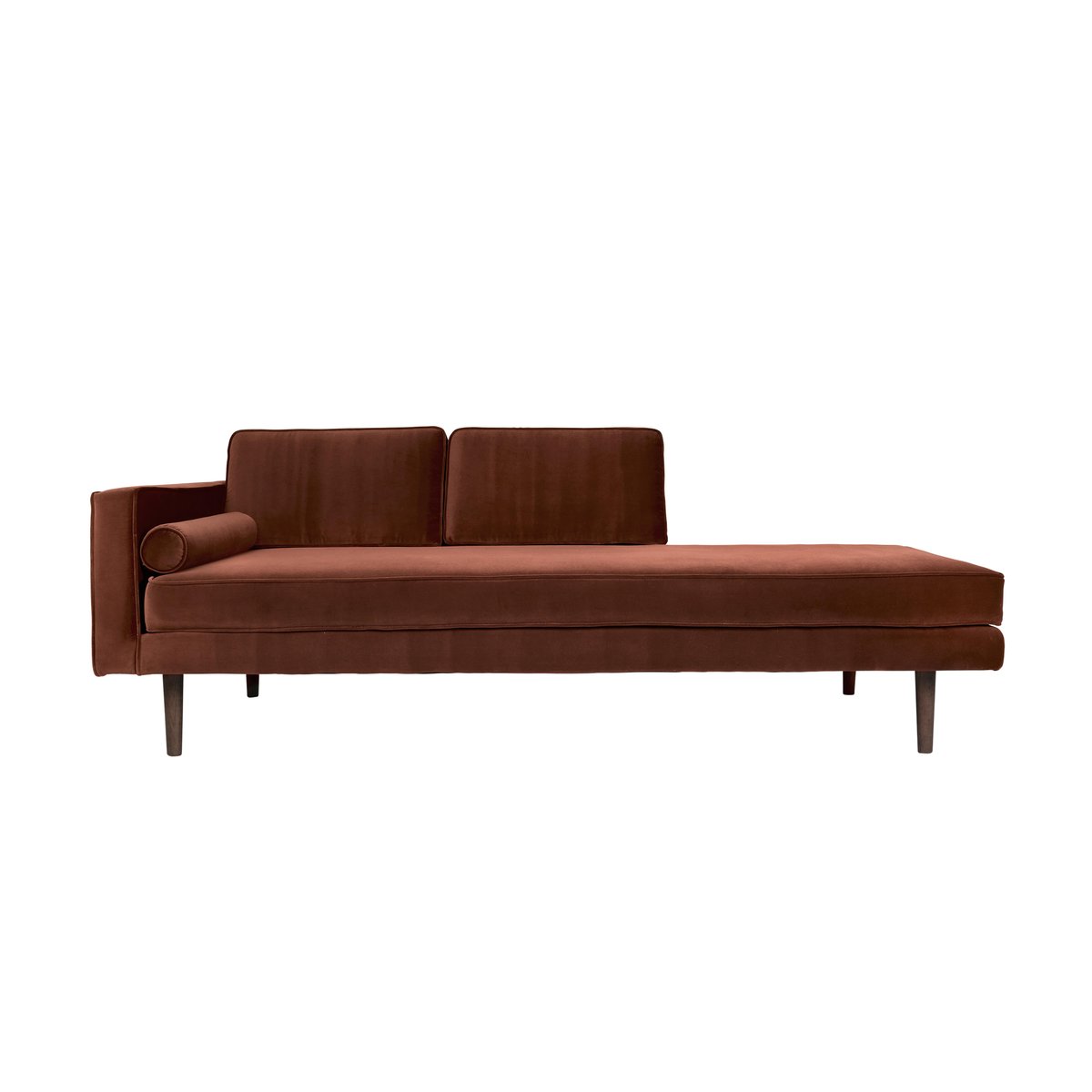 Broste Copenhagen Wind Chaiselongue Caramel cafe (rot)