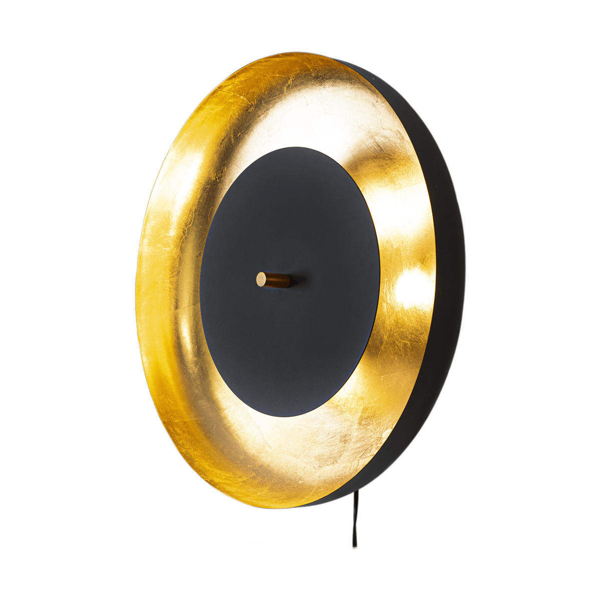 By Rydéns Shelby Wandleuchte 50 cm Schwarz-Gold