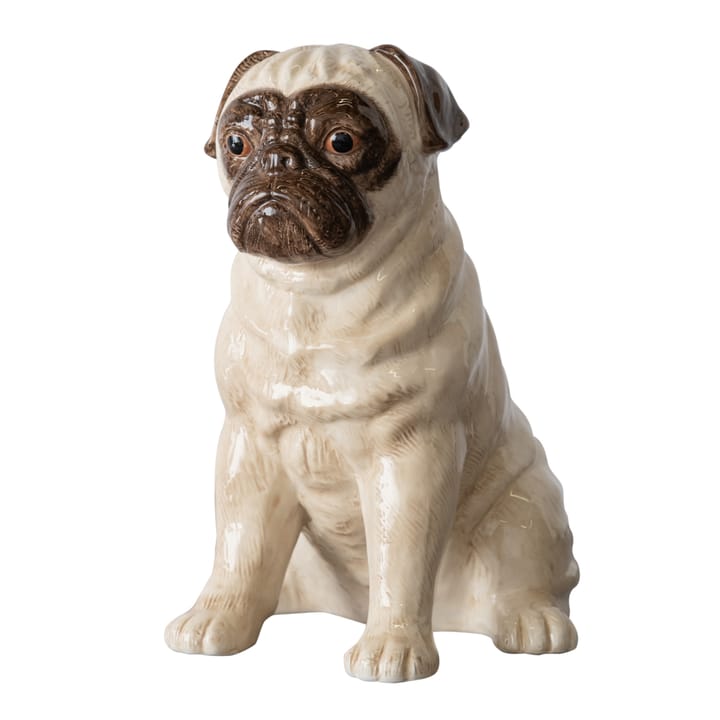 Big Pug Dekoration 31cm, Beige Byon