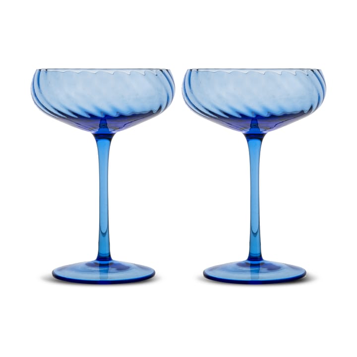 Opacity Champagnerglas 30 cl 2er-Pack - Blau - Byon