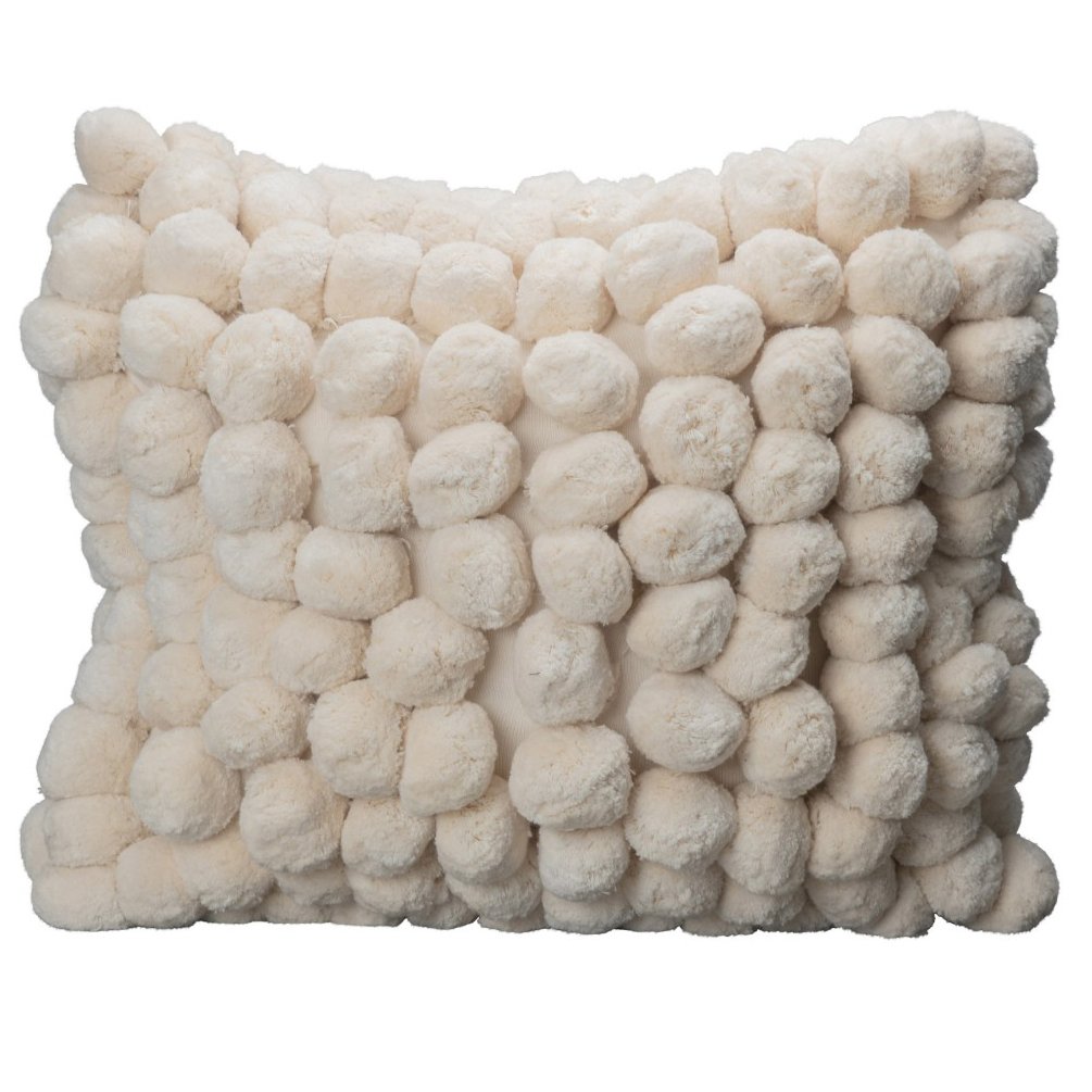 Byon Pom Pom Kissen 45 x 45cm Off white