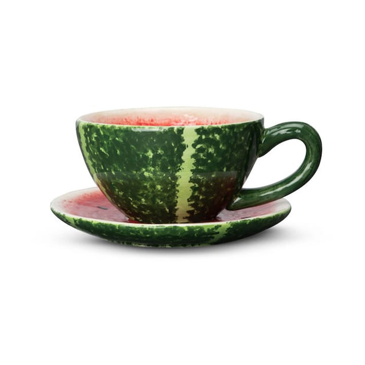 Wassermelonen-Tasse mit Untertasse, 25 cl Byon