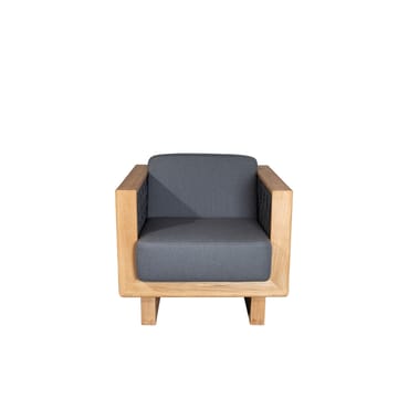 Angle Lounge-Sessel - Dark Grey, Teak - Cane-line