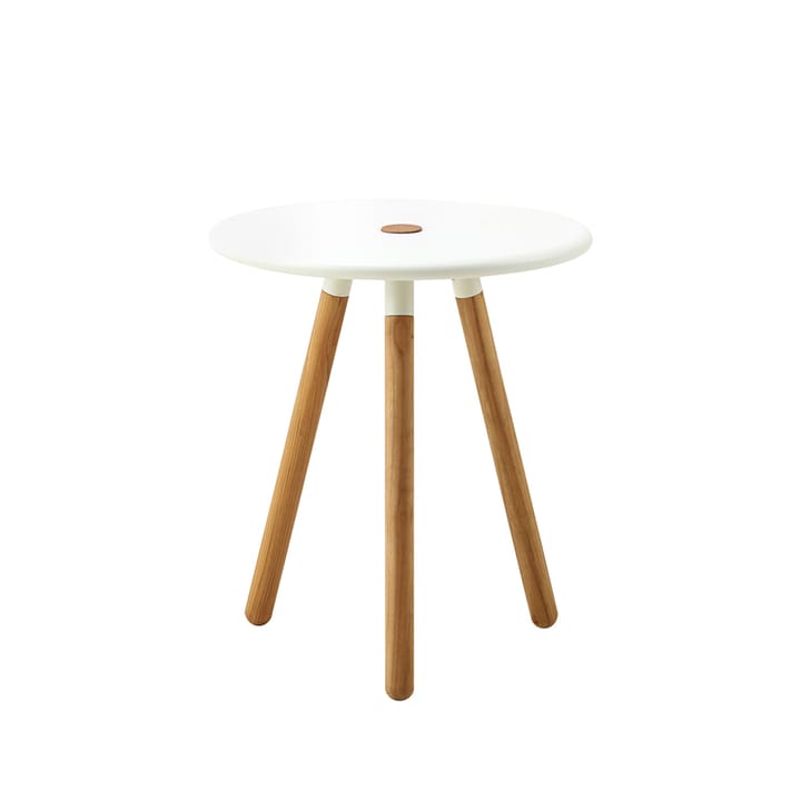 Area Tisch/Hocker Ø40cm - White, Beine aus Teak - Cane-line