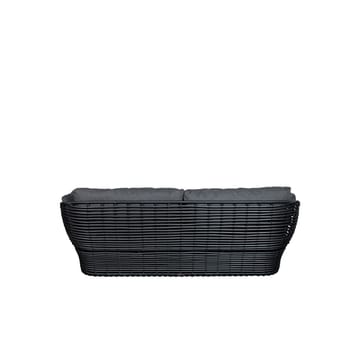 Basket Sofa 2-Sitzer - Grafikgrau, graue kissen - Cane-line