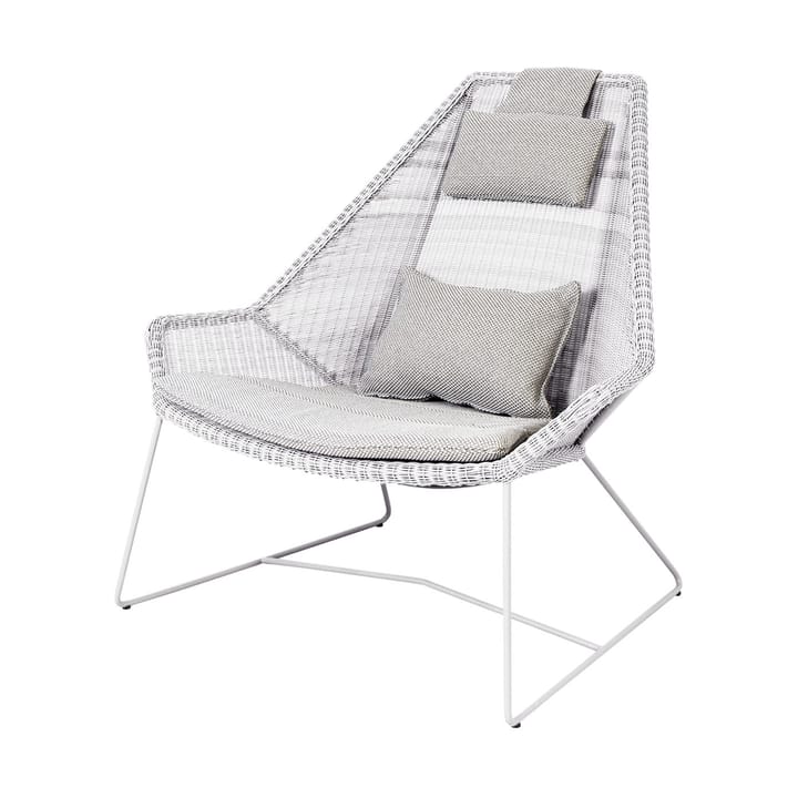 Breeze Lounge-Sesselsitzgruppe mit hoher Rückenlehne, Focus Light Grey Cane-line