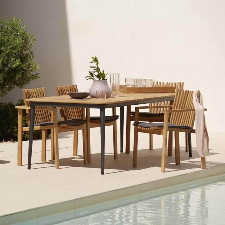 Core Esstisch Teak 160x100x74 cm, Taupe stativ Cane-line