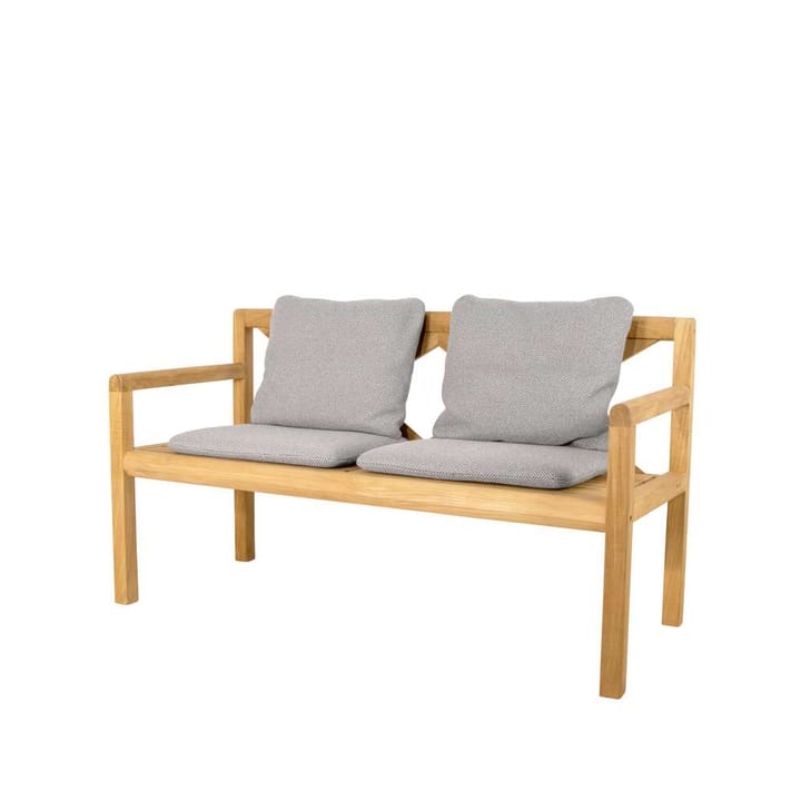 Grace 2-Sitzer Bank - Light Grey, Teak - Cane-line