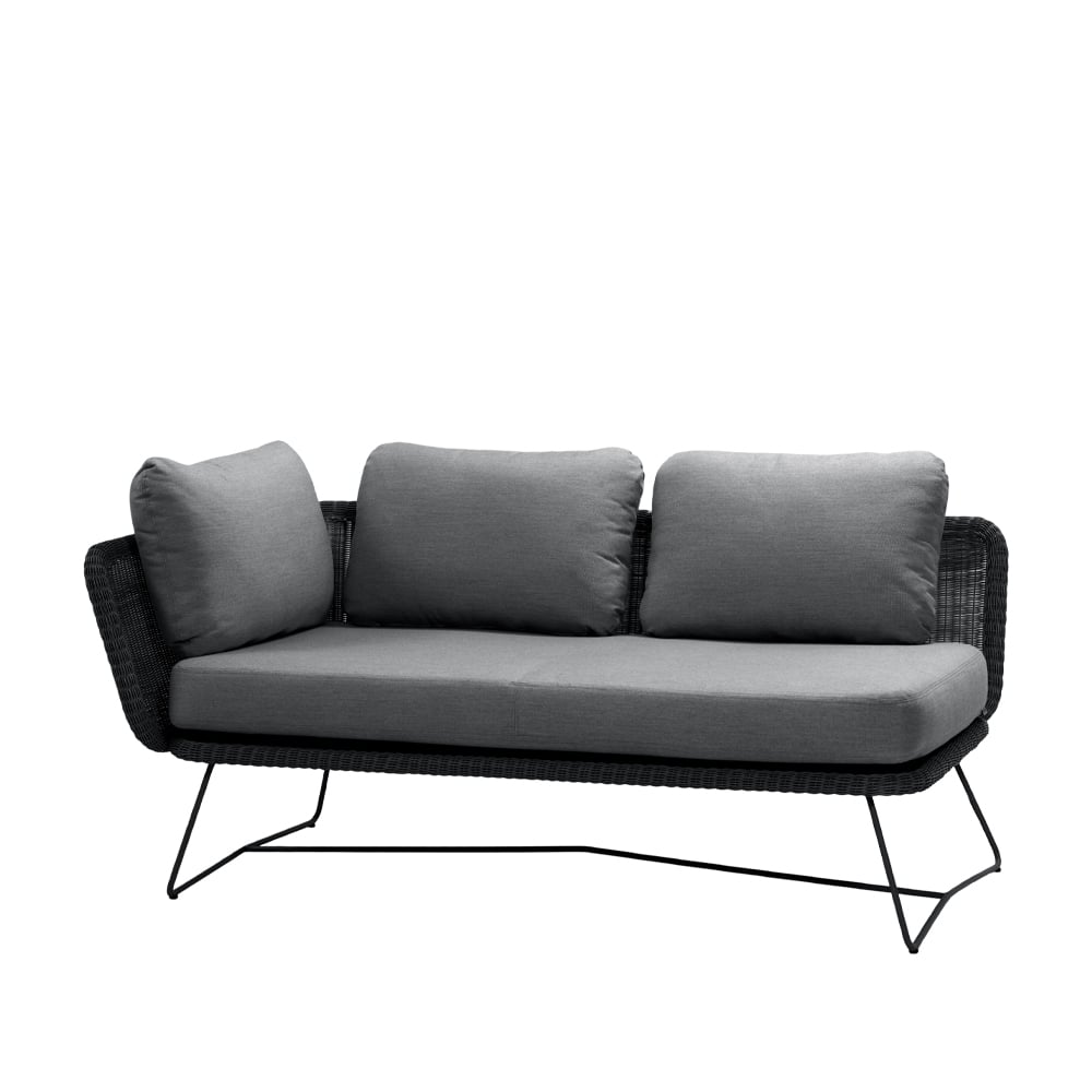 Cane-line Horizon Modulsofa Cane-Line Matt Grey, rechts, Schwarz Stativ