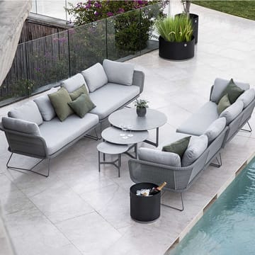 Horizon Modulsofa - Cane-Line Matt Light Grey, rechts - Cane-line