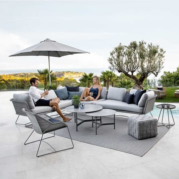 Horizon Modulsofa - Cane-Line Matt Light Grey, rechts - Cane-line