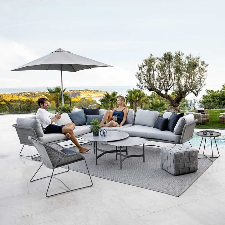 Horizon Modulsofa, Cane-Line Matt Light Grey, rechts Cane-line