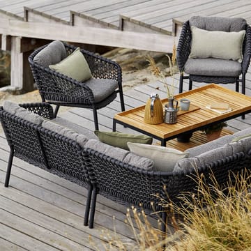 Ozean Modulsofa - Dark Grey, Eckteil - Cane-line