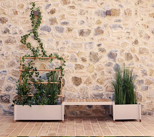 Sticks Blumenkasten 57x103 cm, Sand Cane-line