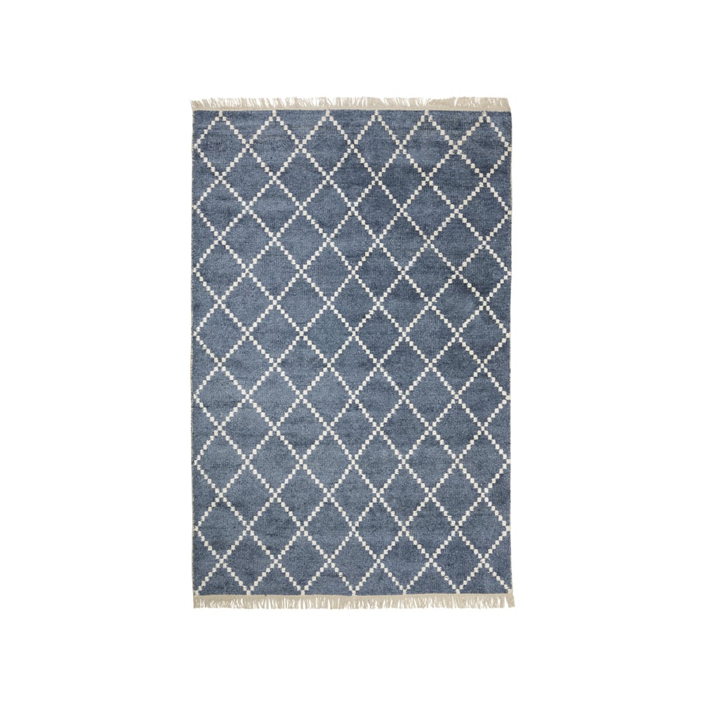 Chhatwal & Jonsson Kundi Teppich Blue melange/offwhite, 180 x 270cm