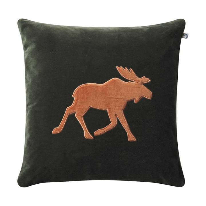 Moose Kissenbezug 50x50 cm - Waldgrün-Terrakotta - Chhatwal & Jonsson