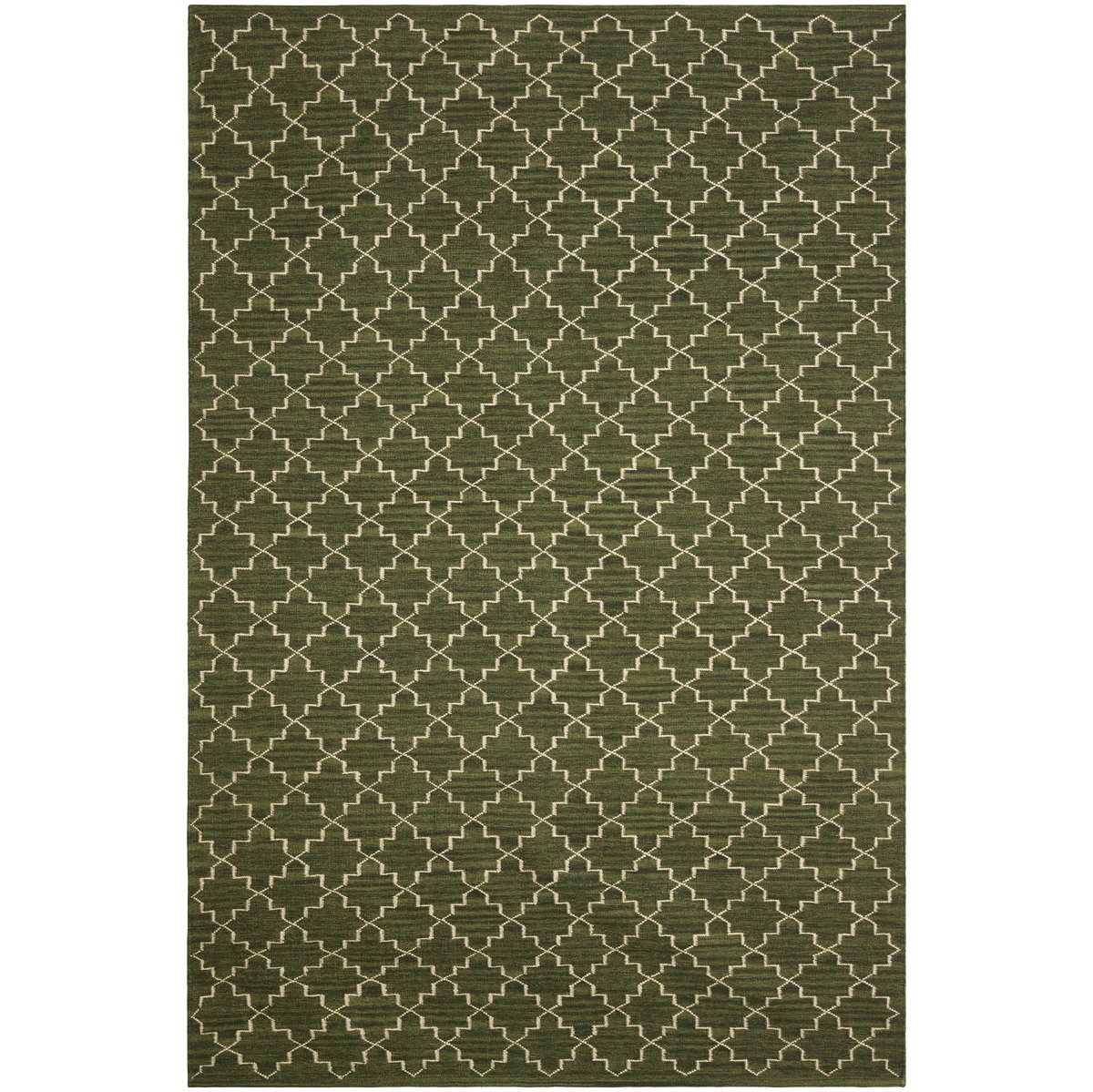 Chhatwal & Jonsson New Geometric Teppich 234 x 323cm Green melange-off white