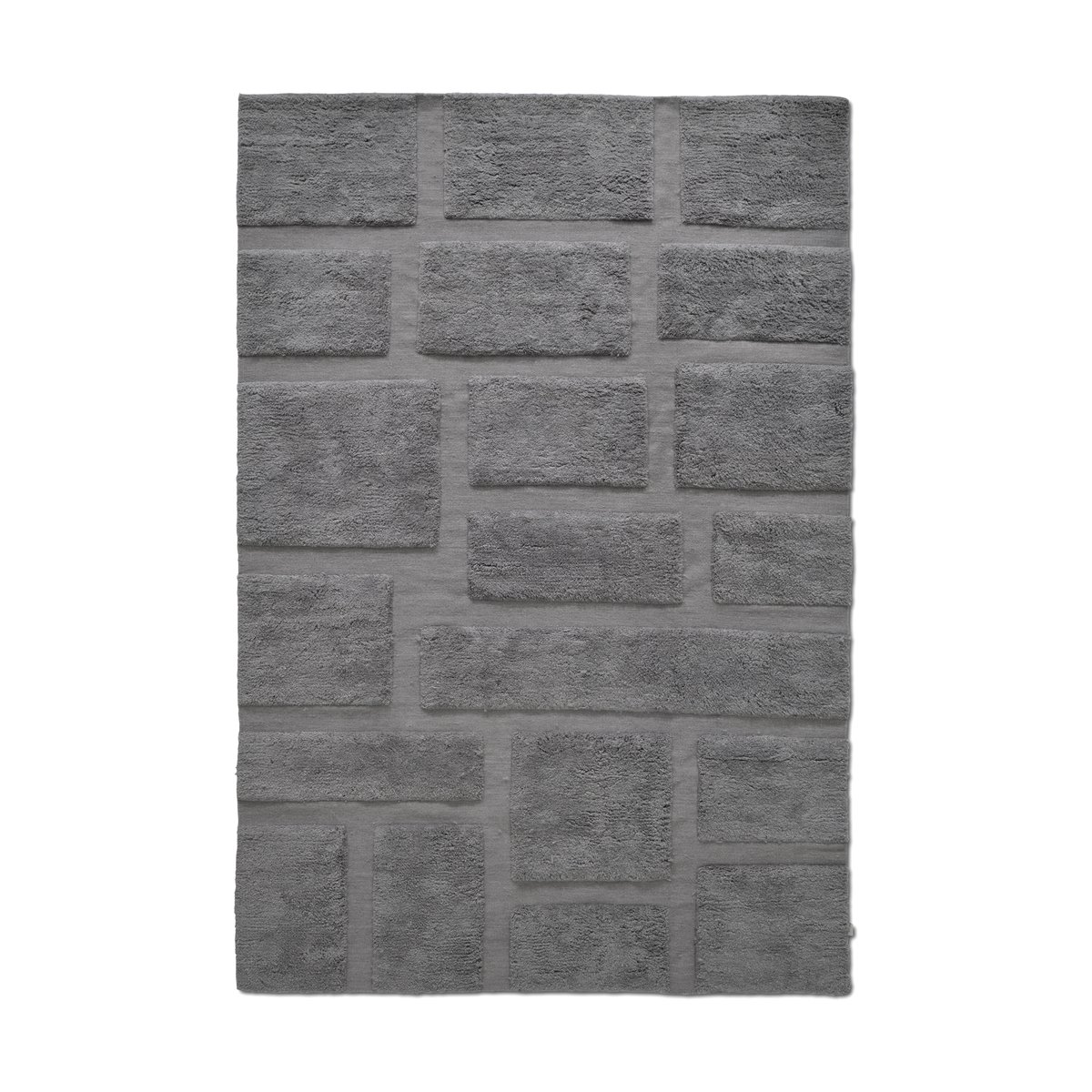 Classic Collection Bricks Wollteppich 170 x 230cm Grau