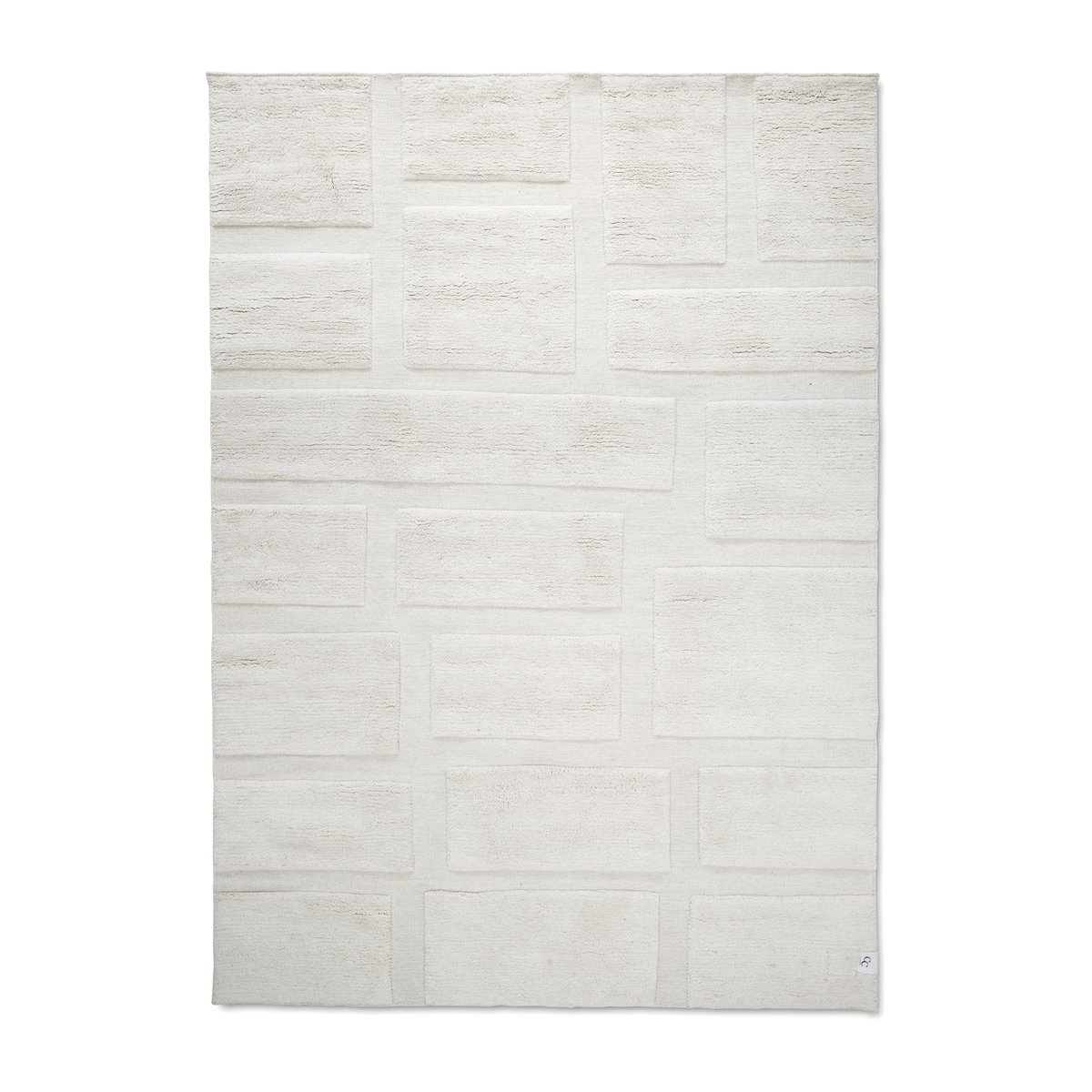 Classic Collection Bricks Wollteppich 170 x 230cm Ivory