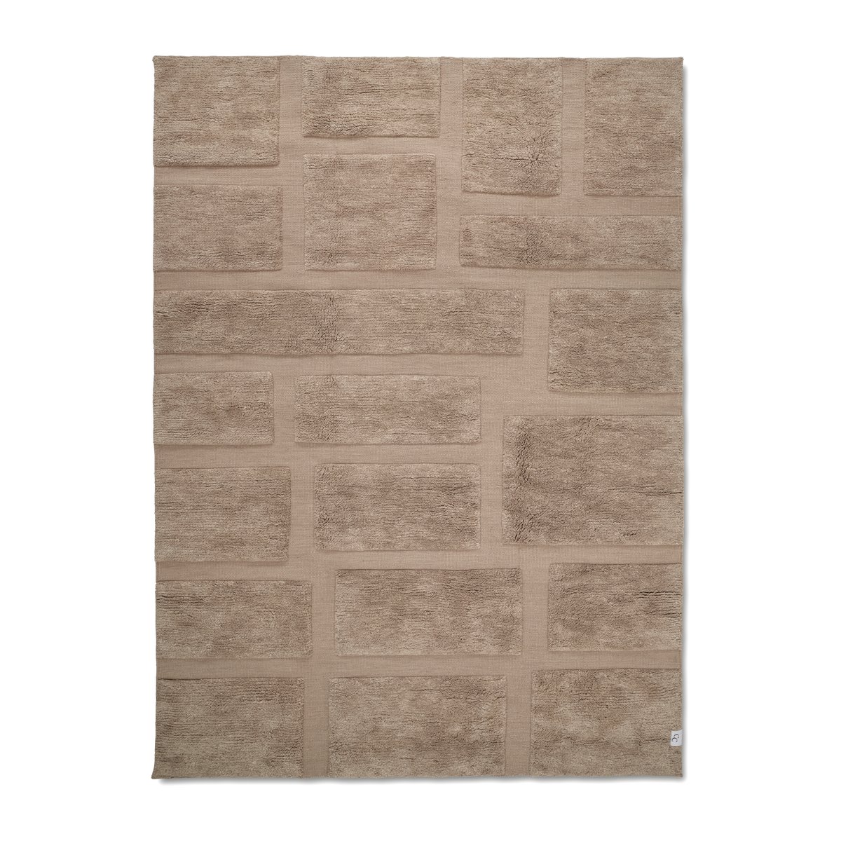 Classic Collection Bricks Wollteppich 200 x 300cm Beige