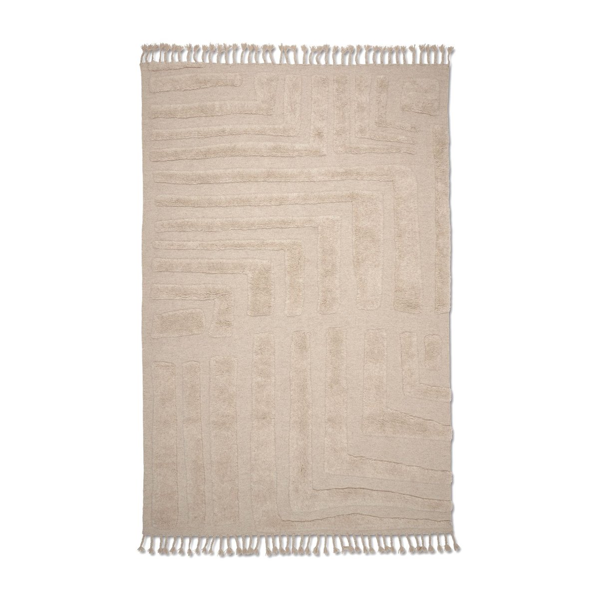 Classic Collection Field Wollteppich 170 x 230 cm Natural Beige