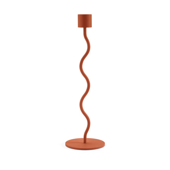 Curved Kerzenständer 26cm - Brick red - Cooee Design