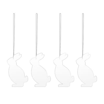 Easter Deco Hase Osteranhänger 4er Pack - White - Cooee Design