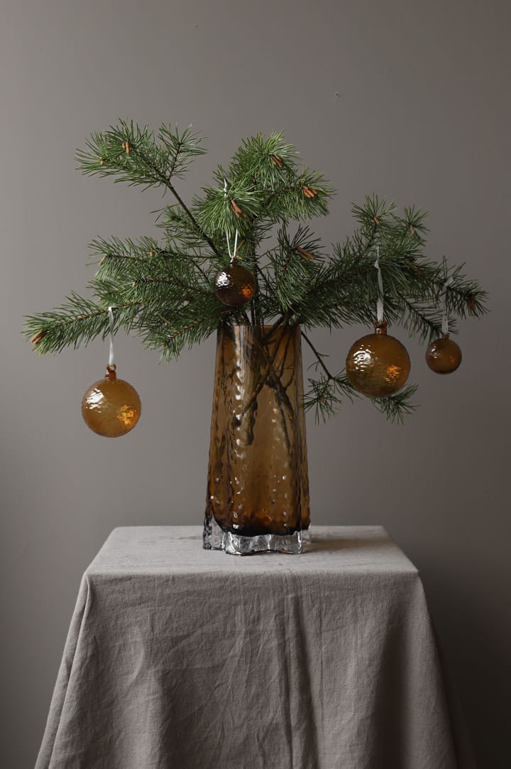 Gry Marble Weihnachtskugel Ø5 cm - Cognac - Cooee Design