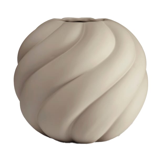 Twist Ball Vase 12 cm - Sand - Cooee Design