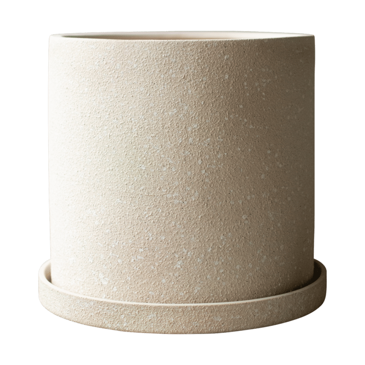 Grow Topf Ø30 cm mit Unterteller - Creme structure - DBKD