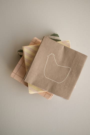 Happy hen Papierserviette 33x33 cm 20er Pack - Brown - DBKD