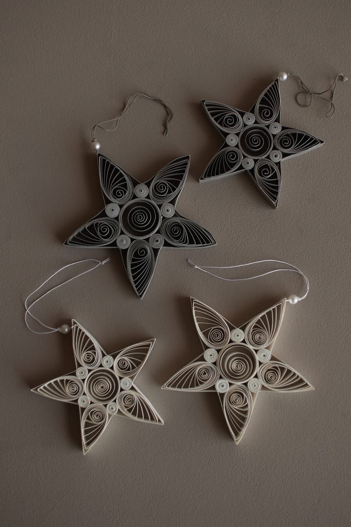 Paper star Weihnachtsanhänger 13 cm - White - DBKD