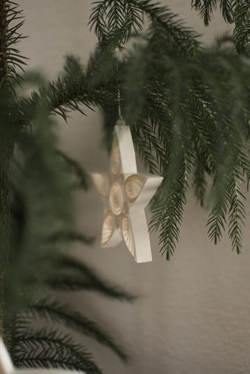 Paper star Weihnachtsanhänger 13 cm - White - DBKD