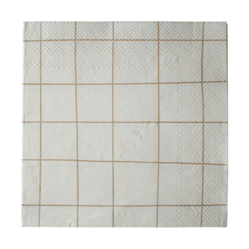 Square Papierserviette 33x33 cm 20er Pack - Creme - DBKD