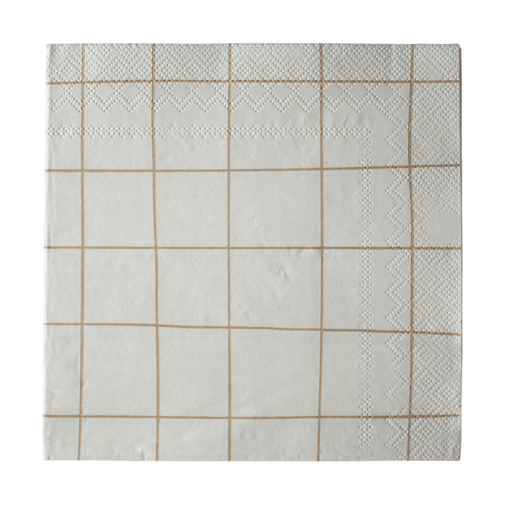 Square Papierserviette 33x33 cm 20er Pack - Creme - DBKD