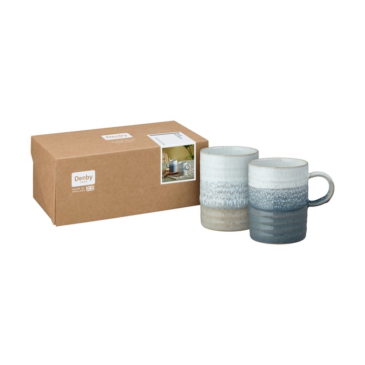 Kiln Accents Becher 40 cl 2 Teile, Taupe-slate Denby