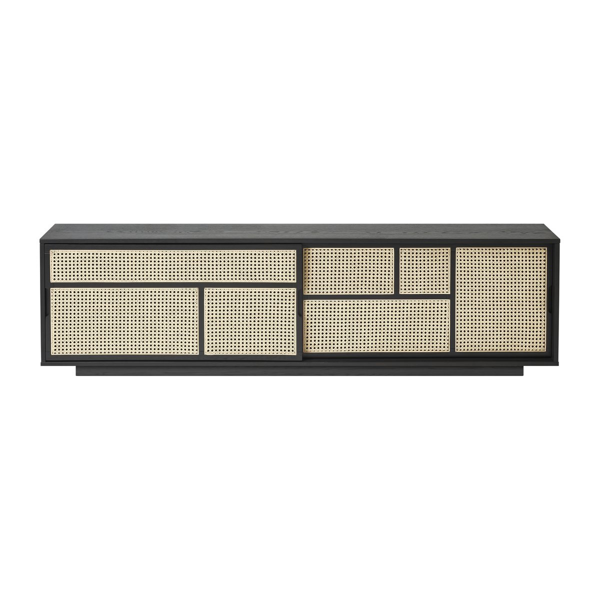 Design House Stockholm Air sideboard low Schwarz, Rattan