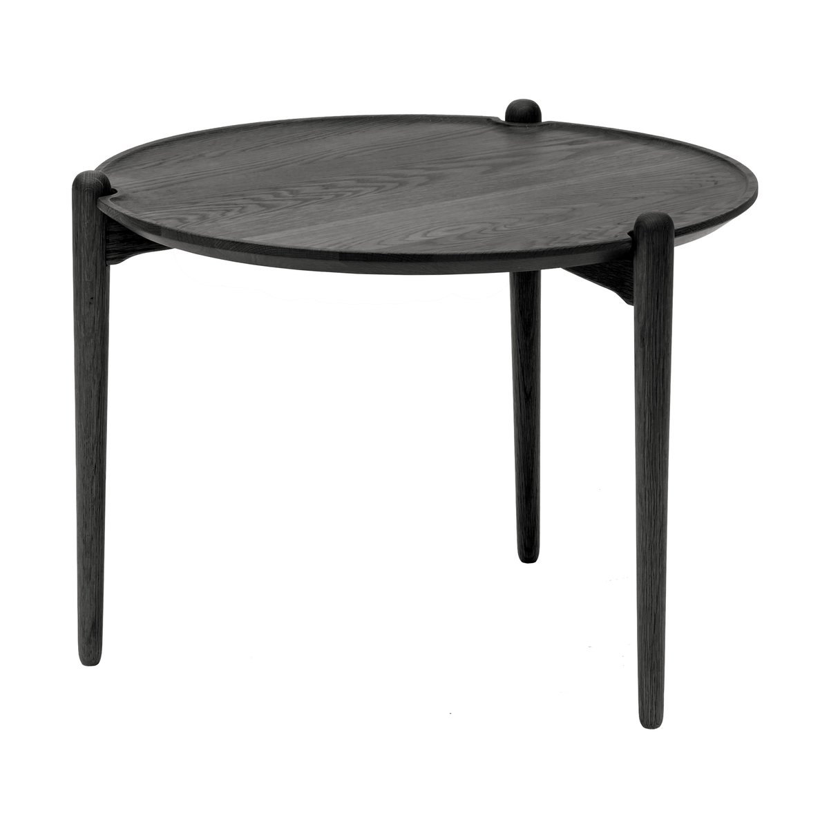 Design House Stockholm Aria Beistelltisch hoch 46cm Schwarze Eiche