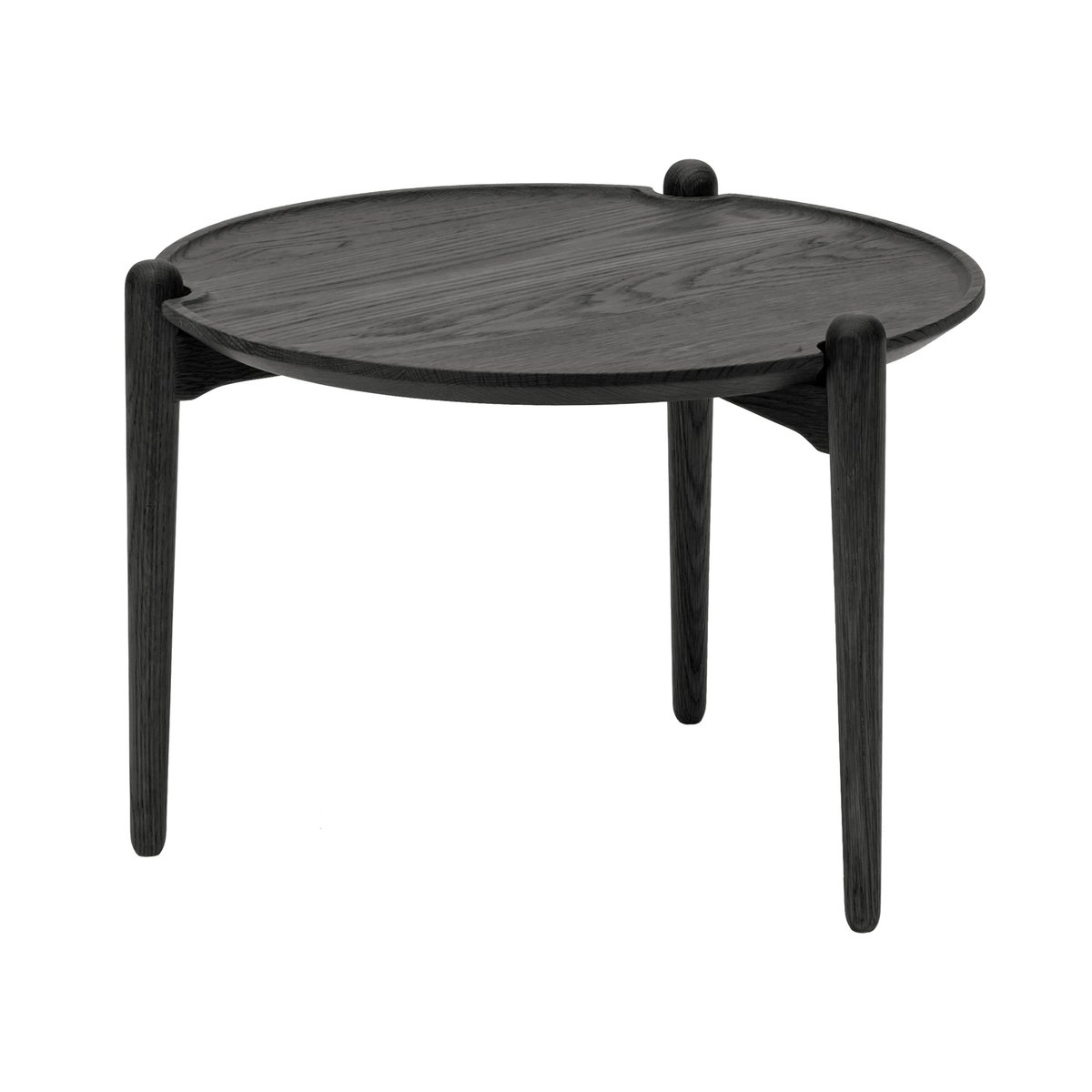 Design House Stockholm Aria Beistelltisch niedrig 37cm Schwarze Eiche