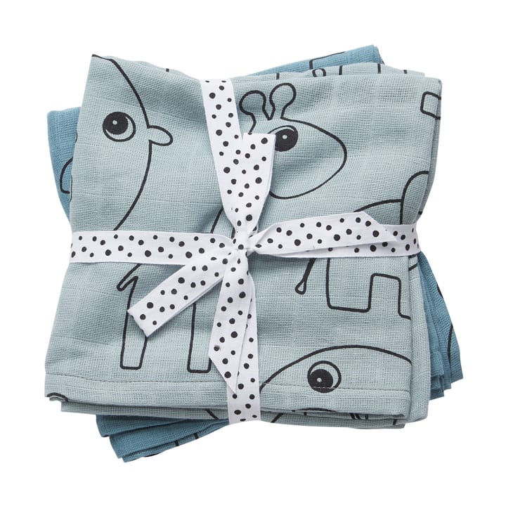 Contour Babydecke 120x120 cm 2er-Pack - Blue - Done by deer