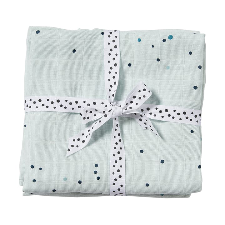 Dreamy Dots Babydecke 120x120 cm 2er-Pack - Blue - Done by deer