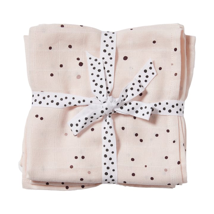 Dreamy Dots Babydecke 120x120 cm 2er-Pack - Powder - Done by deer