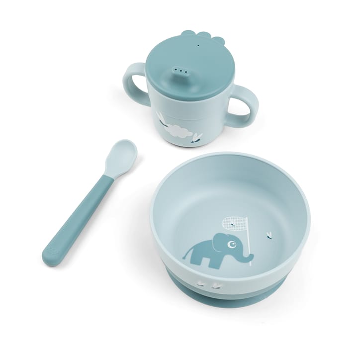 Elphee Foodie Erstes Essensset 3 Teile - Blue - Done by deer