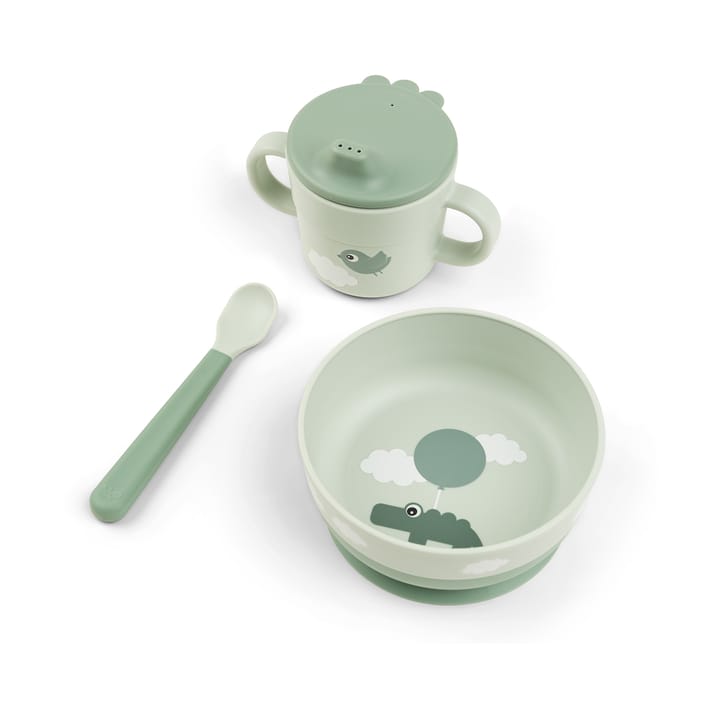 Happy Clouds foodie First Meal Servierset 3 Teile - Green - Done by deer