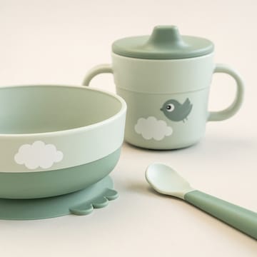 Happy Clouds foodie First Meal Servierset 3 Teile - Green - Done by deer